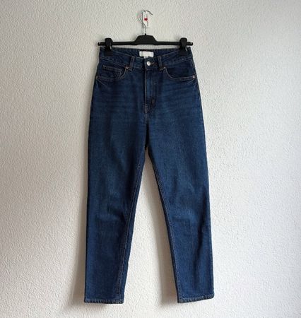 Mom Jeans H&M dunkelblau