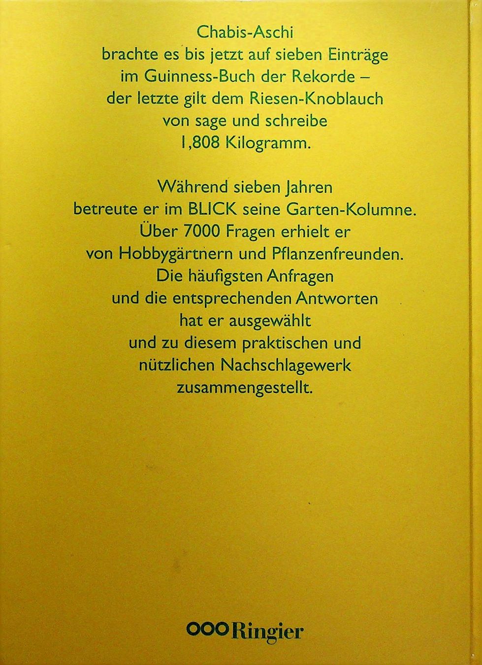 Libri: Chabis - Aschi weiss Rat RAR – Usato da Reitnau venduto da Zaomir 1