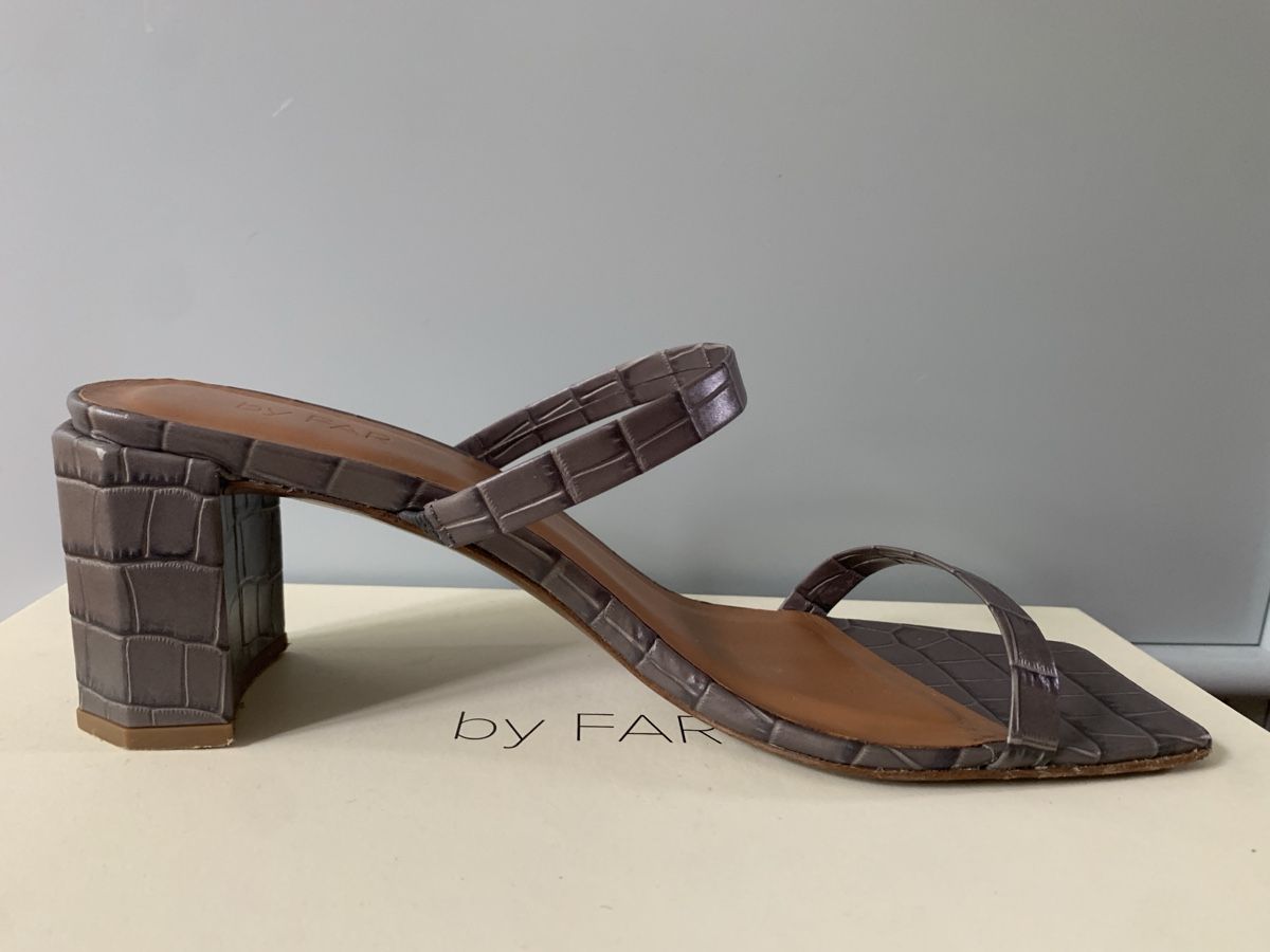 Scarpe da donna: By Far Sandalen, Grau Kroko-Optik, Grösse 40 – Usato da Rüfenacht BE venduto da anne_sophie_rin 5