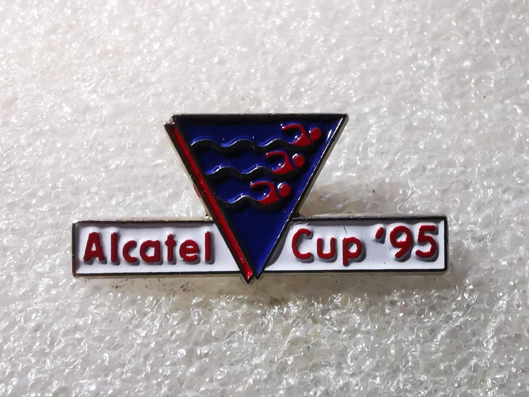 Placchette & Badge: Ansteckpin 131: Alcatel 95 – Usato da Oppligen venduto da Pin-Fall-Shop