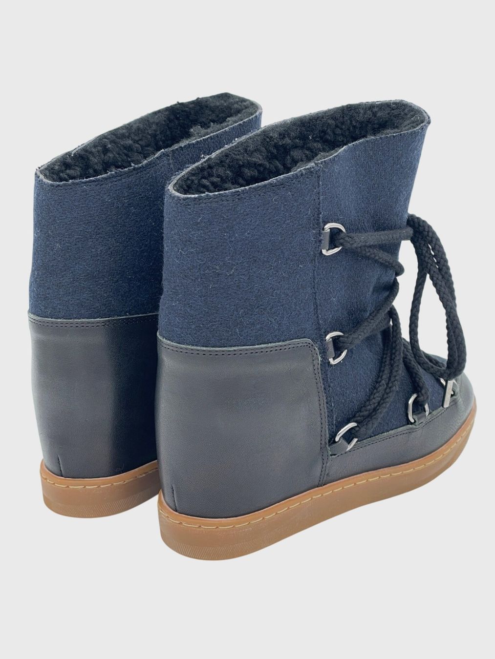 Isabel Marant Scarpe da donna: Isabel Marant Leather Snow Ankle Boot EU 39 Blau – Usato da Zürich venduto da shoe_shop 3