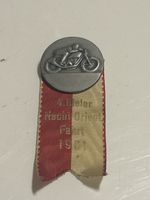 Abzeichen Motorradrennen Biel 1961 mit Band(S20)