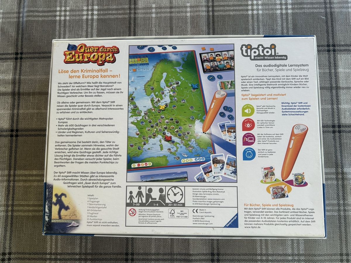 Tiptoi Giochi: Tiptoi Quer durch Europa mit Stift – Usato da Allschwil venduto da meeresperle 1