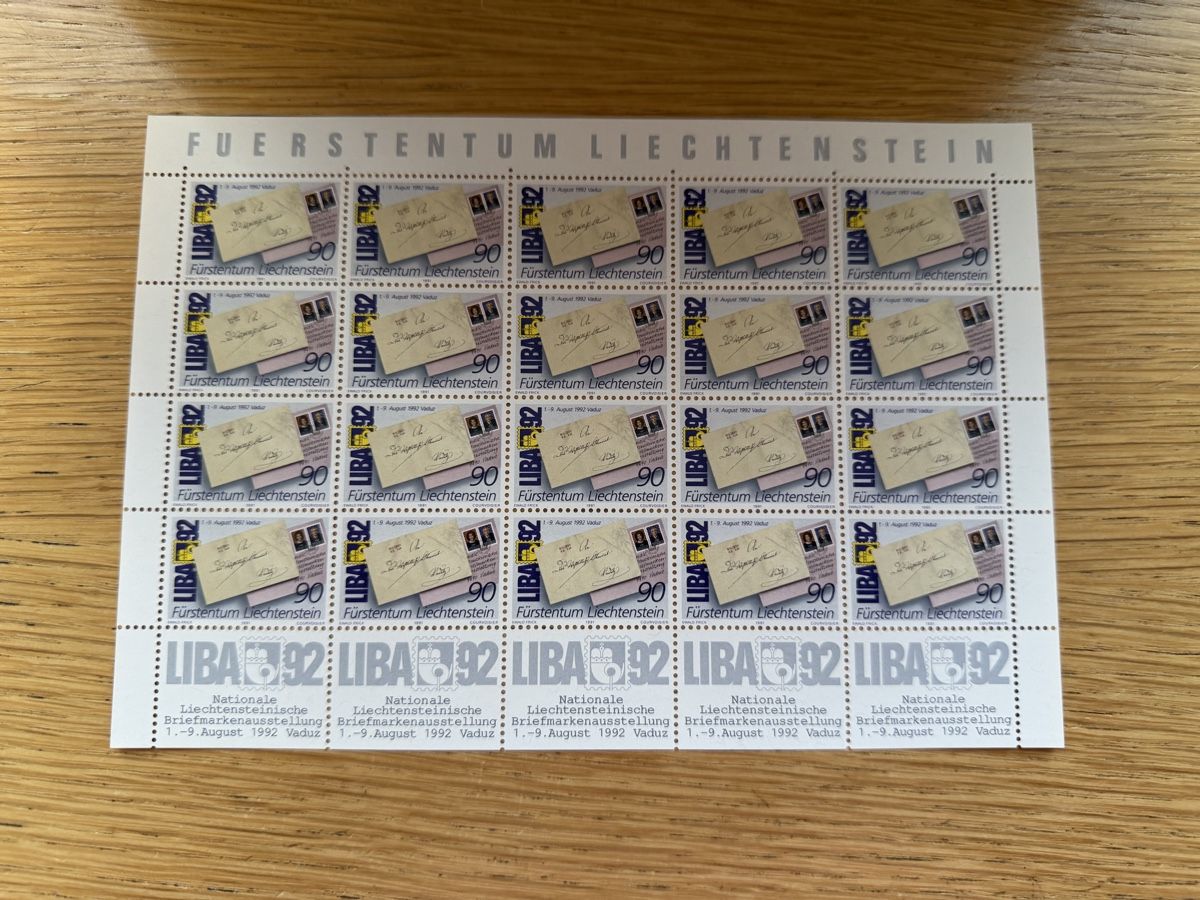 Tous les timbres: 8 Blöcke Kleinbogen Liechtenstein  – Neuf (Voir description) à Murgenthal par Tina_4055 6