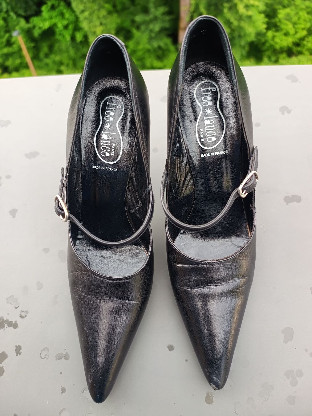 Scarpe da donna: Escarpins bouts pointus cuir noir Free Lance 36,5 – Usato da Genève venduto da Brachiopode 2