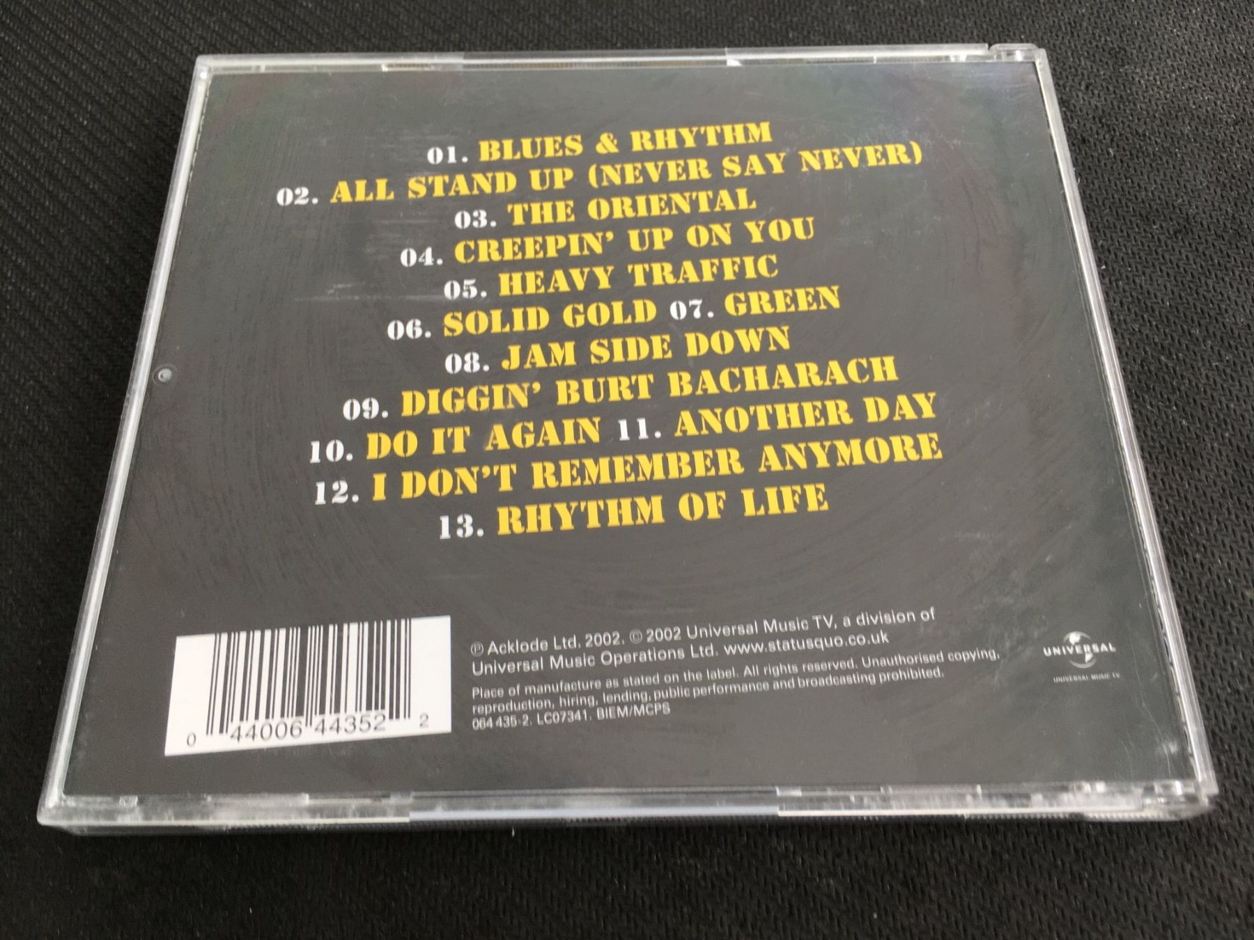 CD: Status Quo - Heavy Traffic -CD- – Usato da St.Gallen venduto da MedienJoe 2