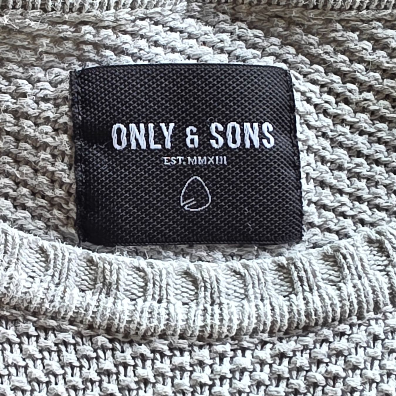 Maglioni & Felpe: 🐸 ONLY & SONS PULLOVER HERREN S COTTON PERLSTRICK HELLGRAU – Usato da Môtier (Vully) venduto da Frogs 6