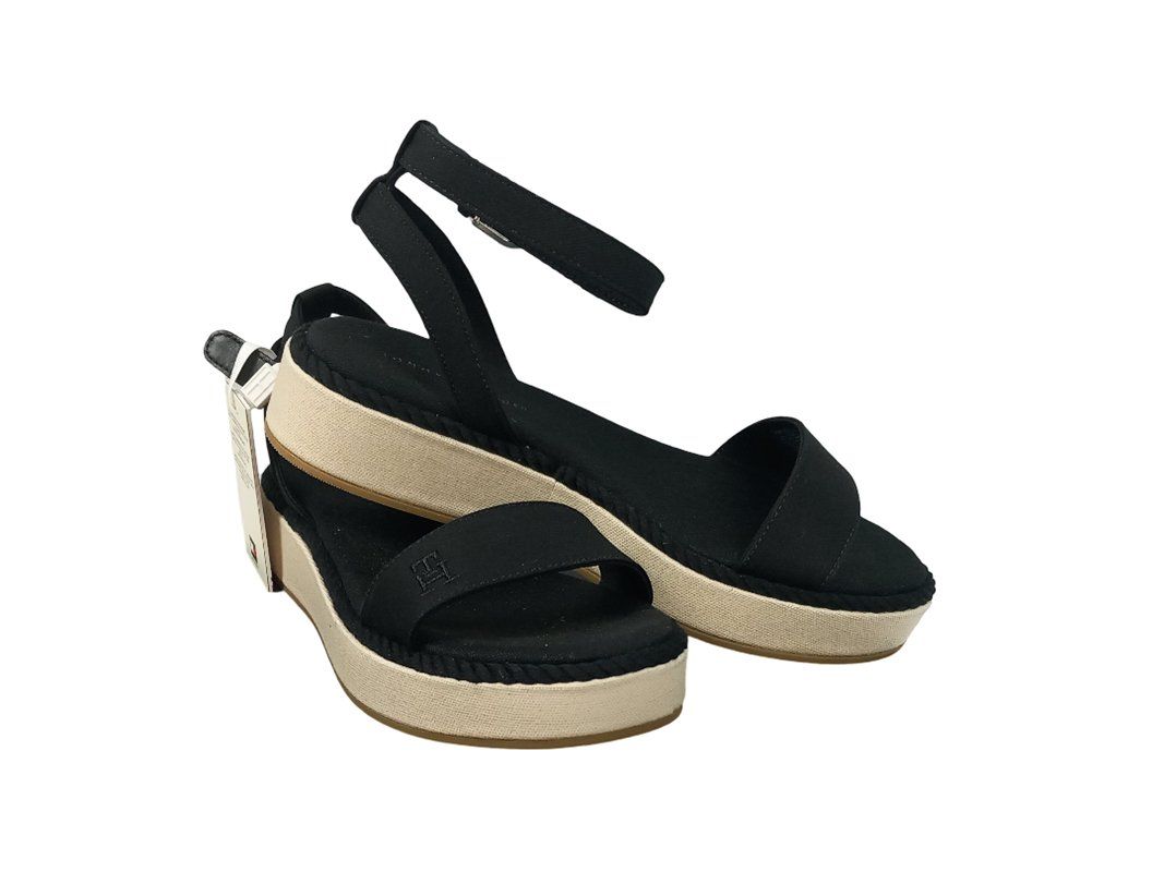 Tommy Hilfiger Scarpe da donna: Tommy Hilfiger Rope Flatform Lady Black – Usato da Hünenberg venduto da Restwert_Zug