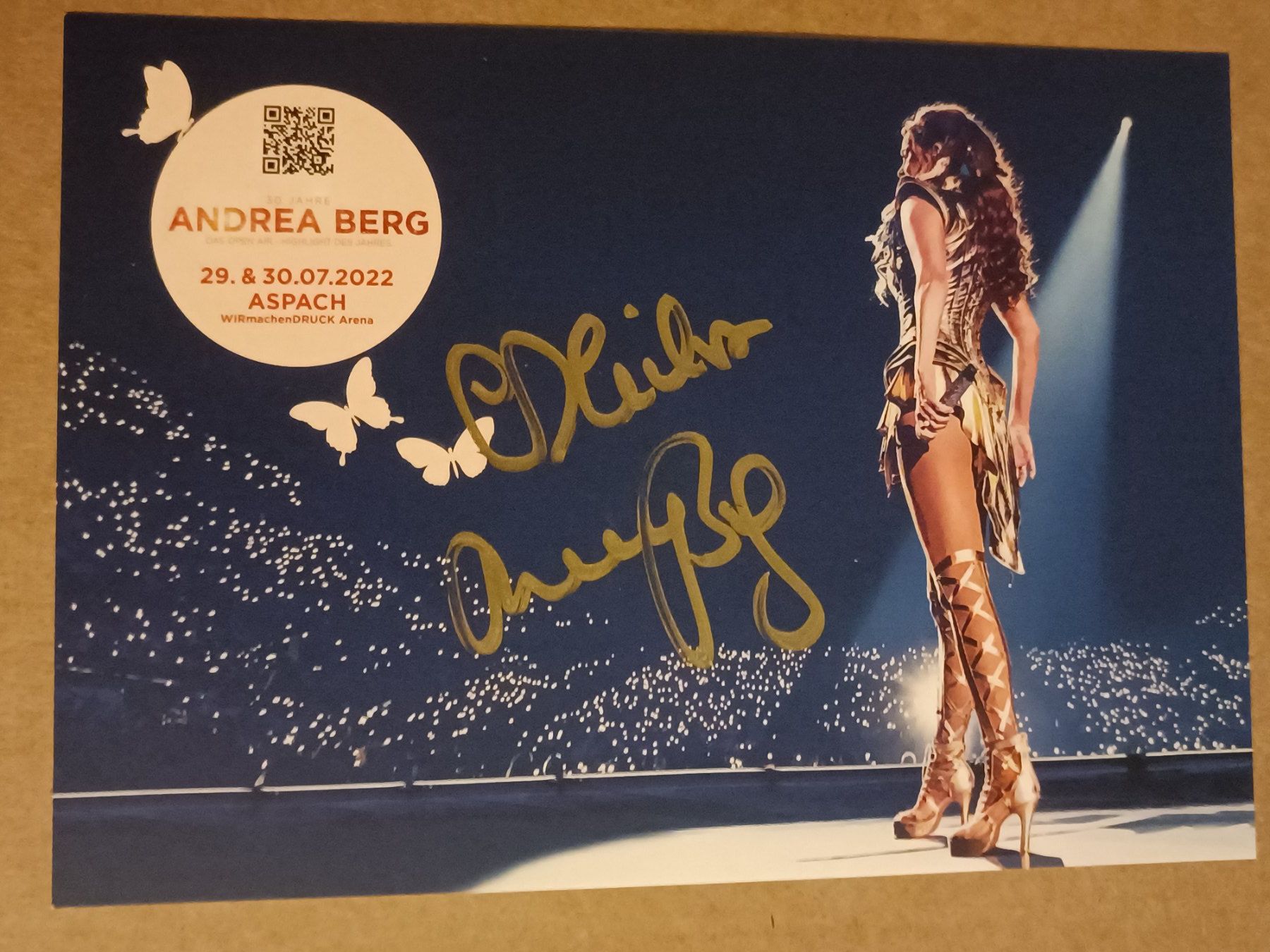 Autografi: Andrea Berg -  signierte Autogrammkarte – Usato da Menziken venduto da Artographs