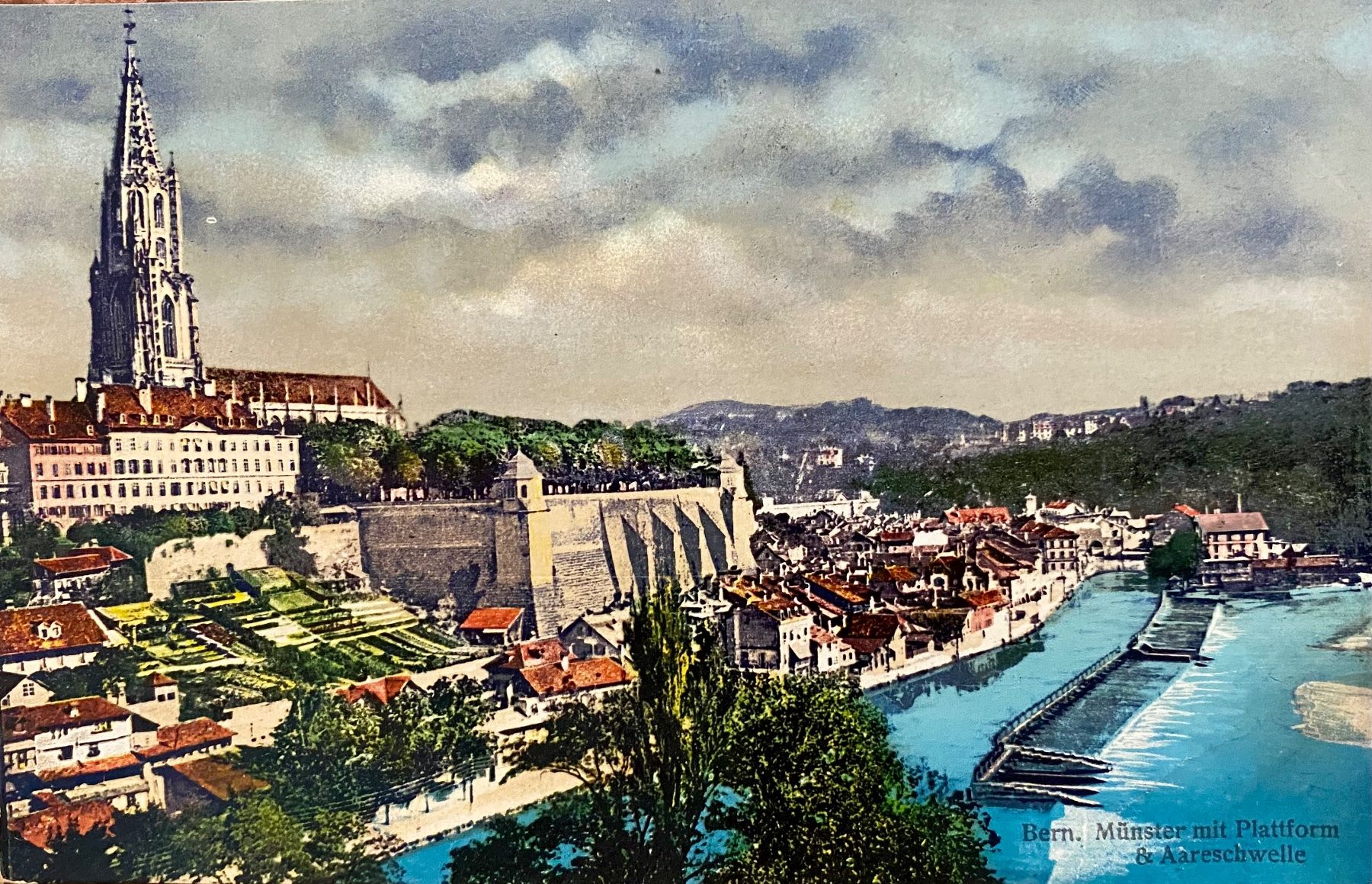 Cartes postales: Bern Münster mit Plattform & Aareschwelle – D'occasion à Root par ENGLAND-TREASURES 1