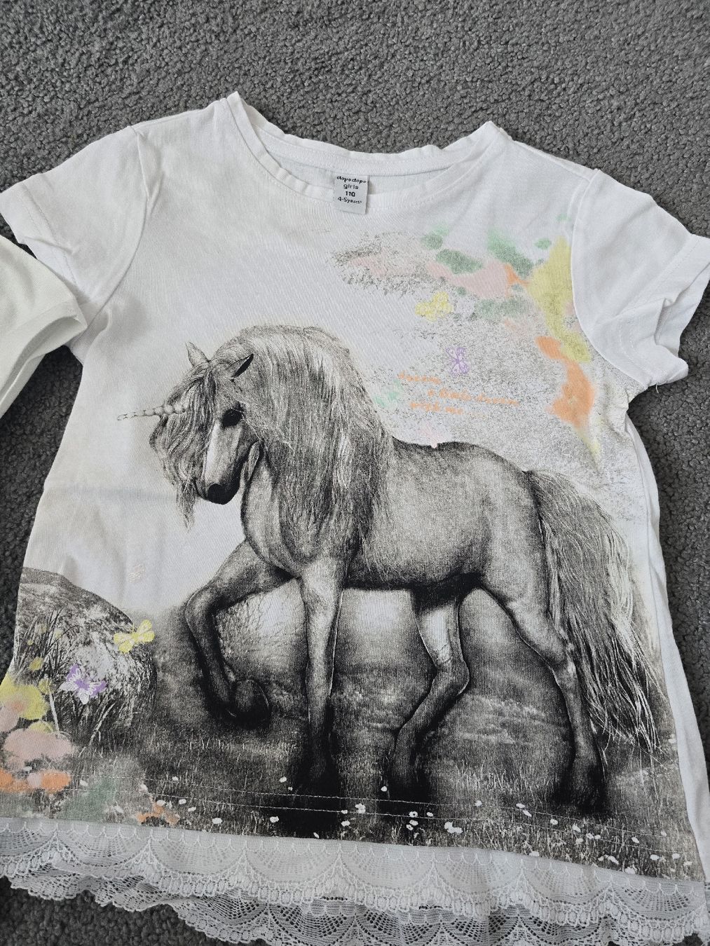 Blouses, T-shirts & Tops: 2 T-Shirts Mädchen Grösse 110 – D'occasion à Unterentfelden par Panda-87 3