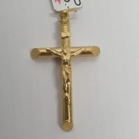 Echt 18K Gold - Kreuz Anhänger
