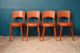 4 chaises design Enzo Berti pour Montina Italie années 70