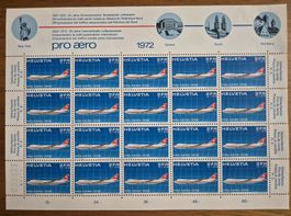 SCHWEIZ 1972. Flugpost, SBK FO 47, KW=150 CHF für Bogen