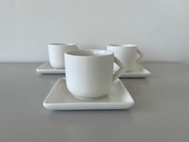 PIETER STOCKMANS Espresso-Tassen 3 Stück mit Untertasse