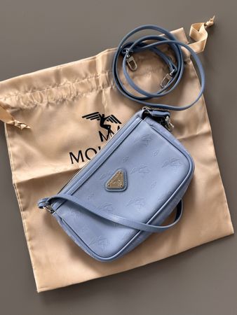 Maison Mollerus Schultertasche Missy Himmelblau