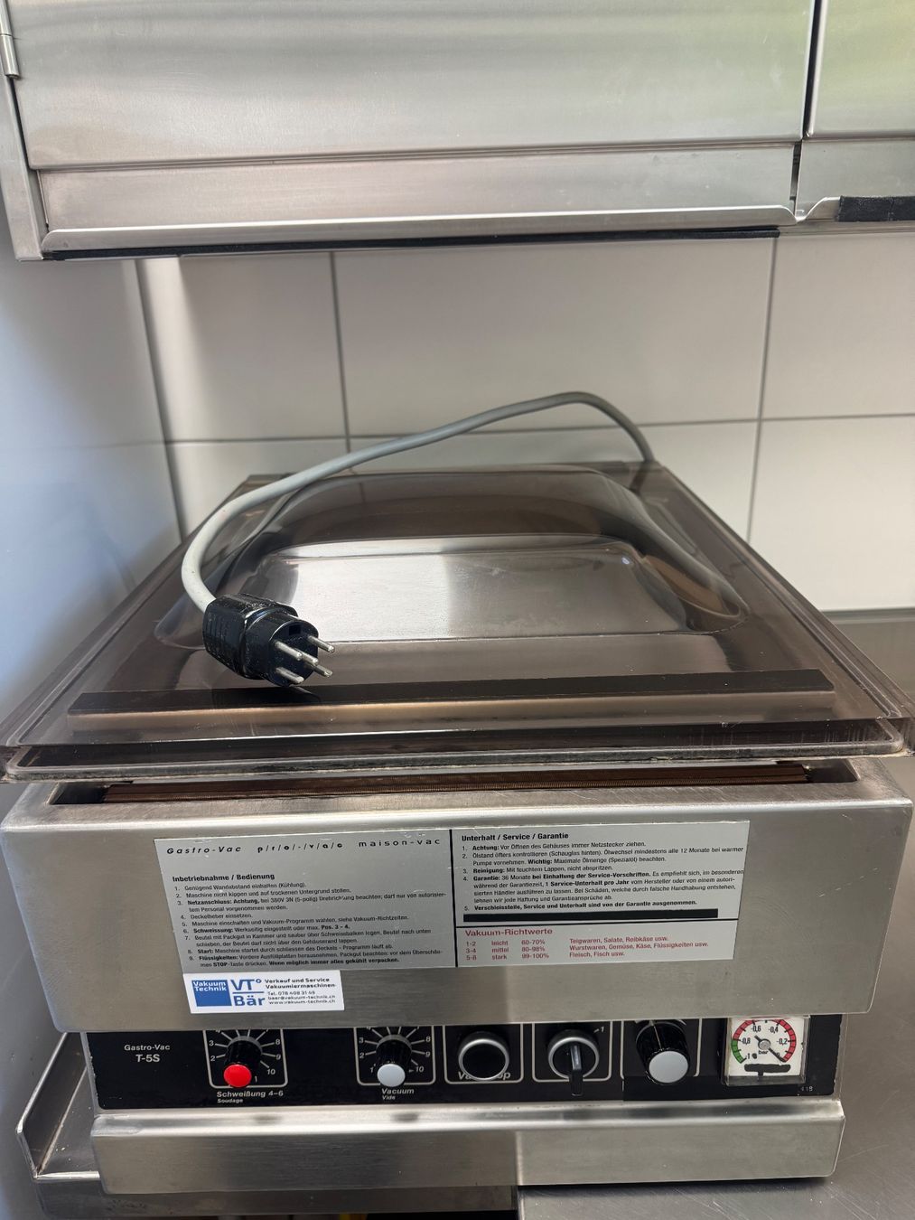 Elettrodomestici da cucina: Vakuumiergerät Gastro-Vac T-SS – Usato da Uznach venduto da maben01