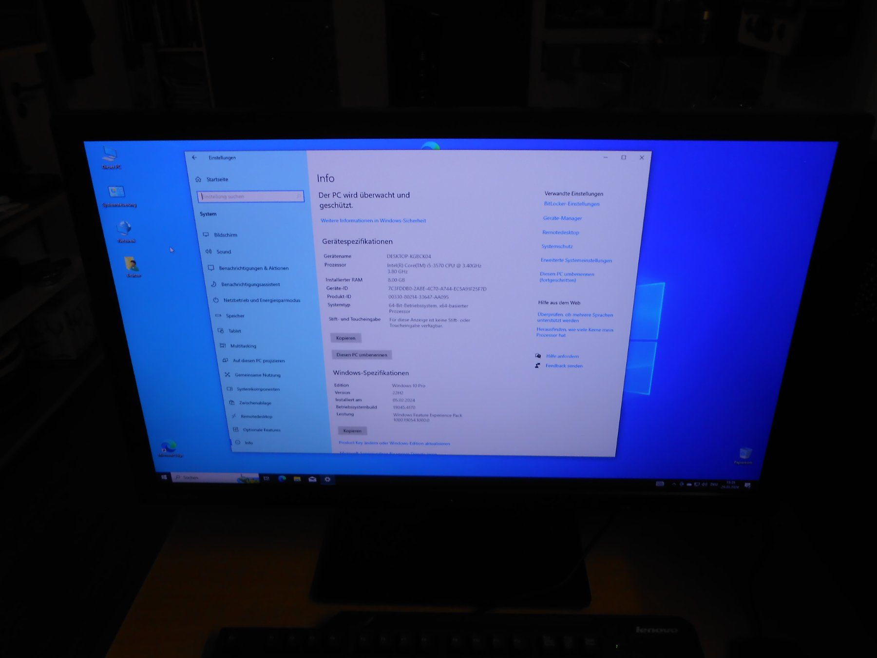 PC: Computersystem i5 komplett, mit Win11pro – Usato da Gipf-Oberfrick venduto da Livingstone5 1