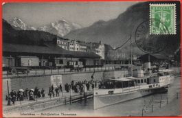 INTERLAKEN Schiffstation Thunersee - Schiff - Bahn