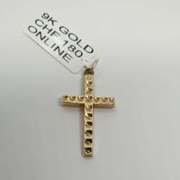 Echt 9K Gold - Kreuz Anhänger