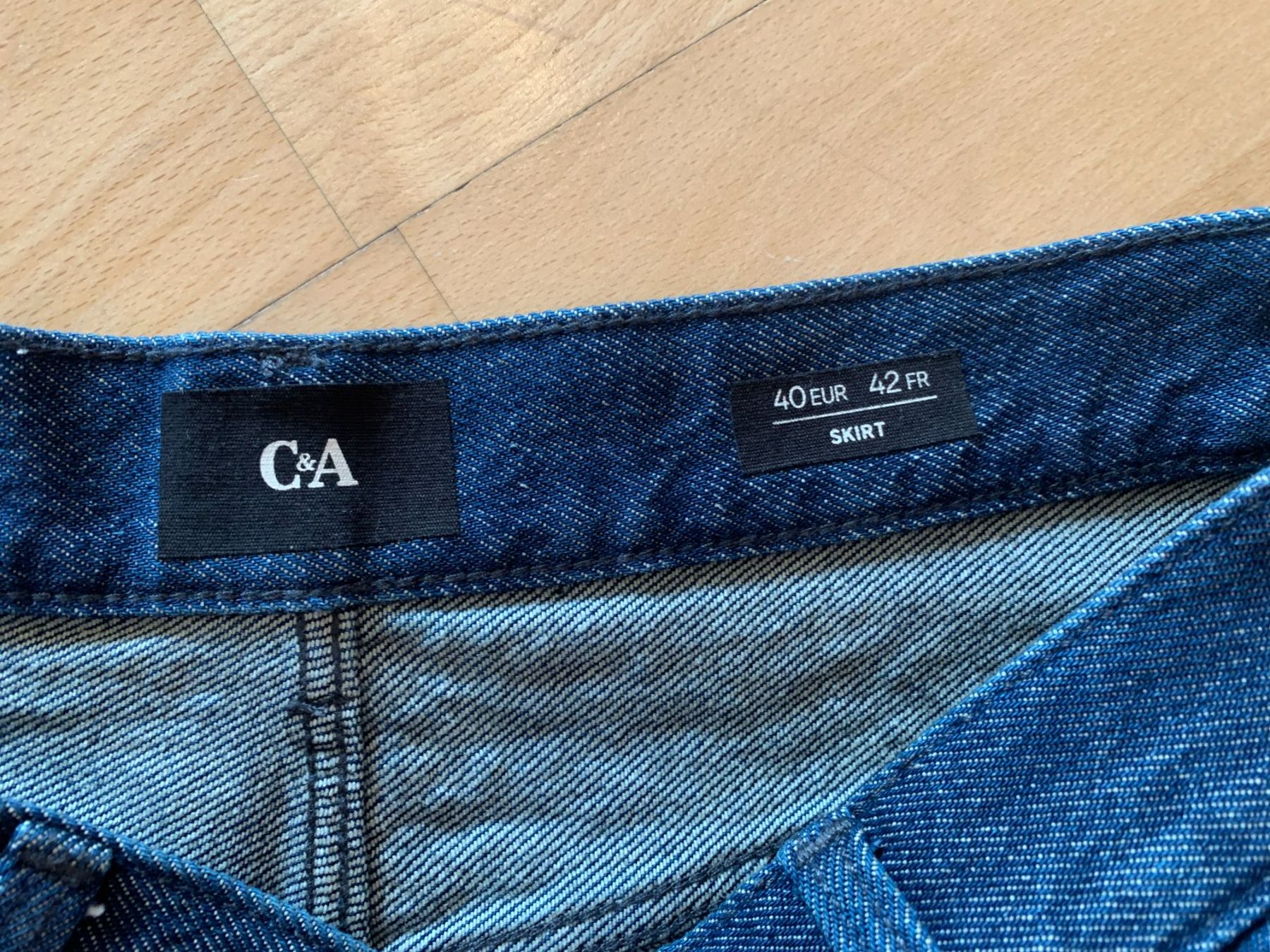 C&A Gonne: C&A Damen Jeans Rock, Gr. 40, NEU – Nuovo e nell'imballaggio originale da Worb venduto da farben20zauber 3
