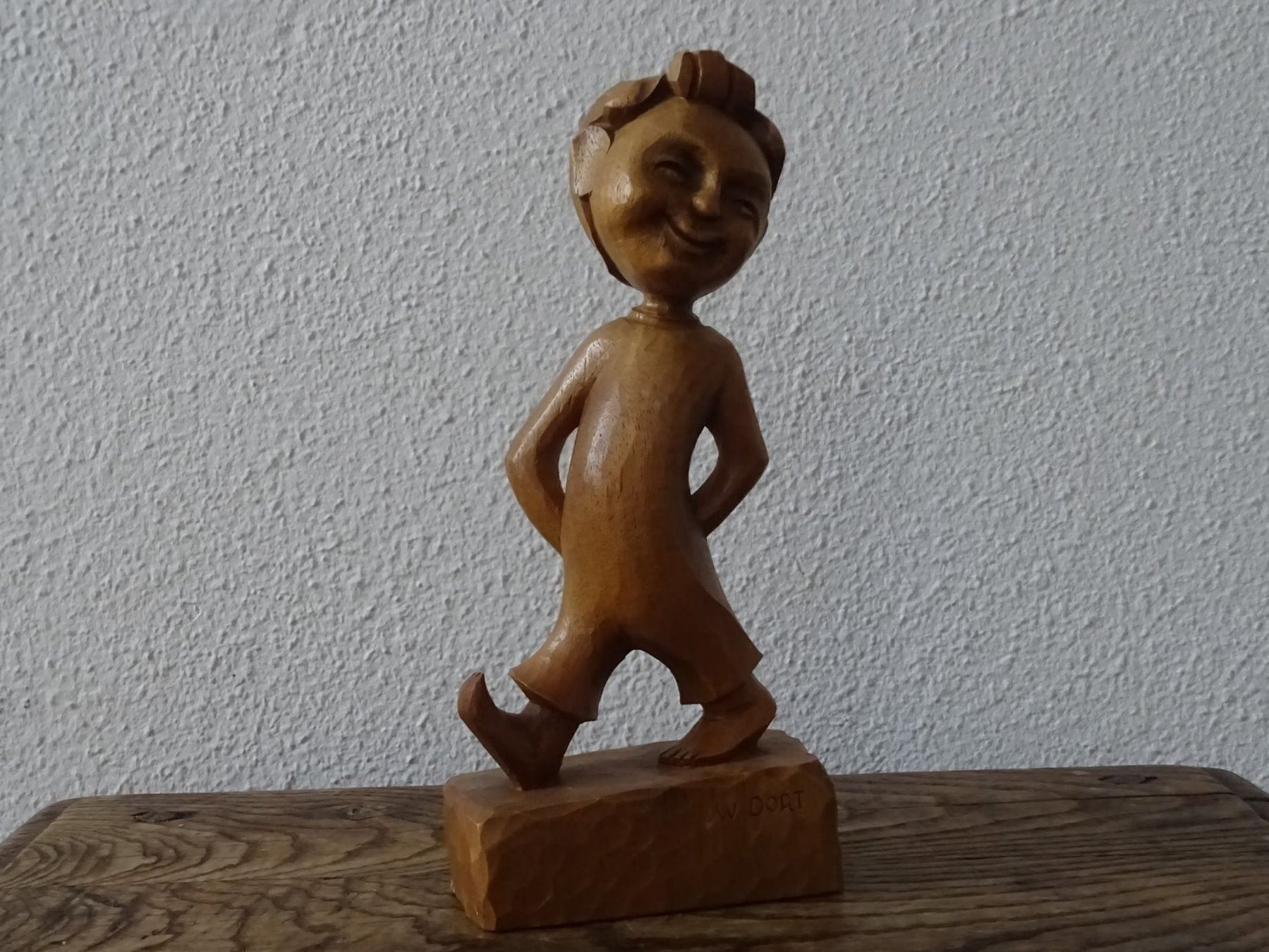 Sculture & Statue: Holzfigur "Fritzli"  - W. Dort – Usato da Esslingen venduto da eintagammeer