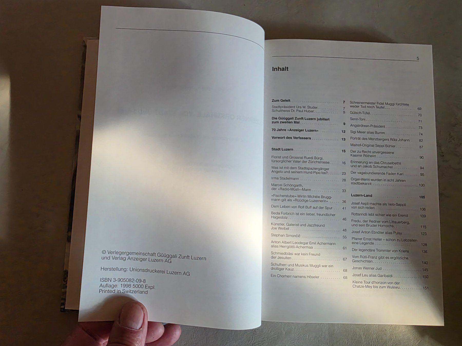 Libri: Luzerner Originale von Stadt und Land - Mops 1998 – Usato da Walterswil BE venduto da Lonitti 6