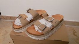 Anna Field Pantolette taupe Sandalette Birkenstock