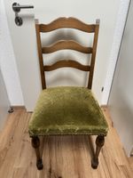 Stuhl vintage holz, grün, sehr bequem, 2 Stk