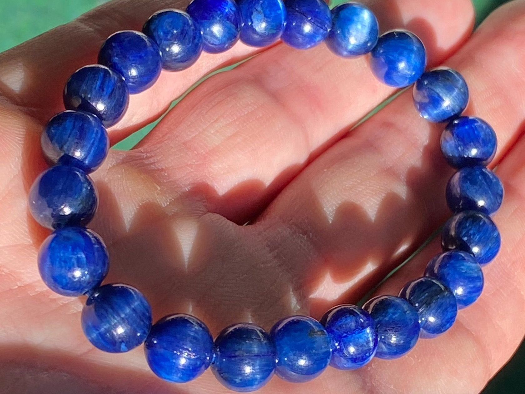 Bracciali & Braccialetti: Armband mit echten Kyanit/Katzenaugen – Nuovo e nell'imballaggio originale da Matten b. Interlaken venduto da kero71 2