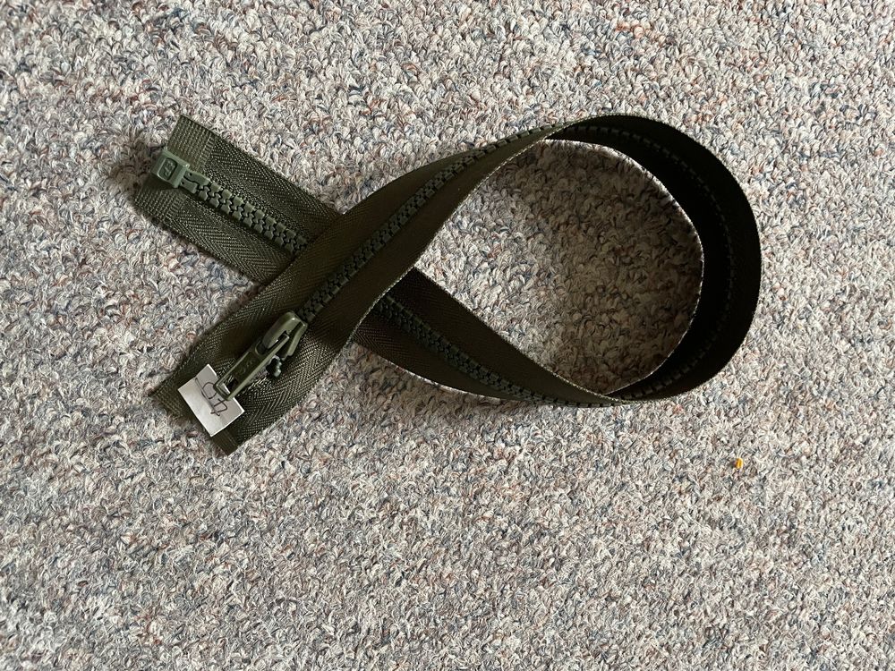 Trimz Unsichtbarer Reißverschluss, Verstellbar – 60 Cm, Grau, 4 Mm Zähne, Mit Verschiebbarem Stopper