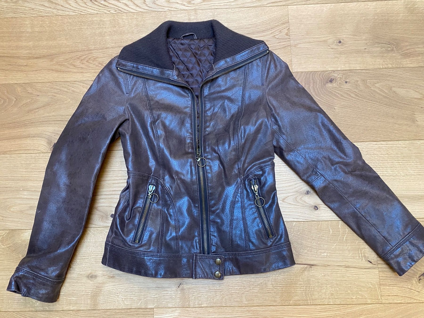 Giacche: Lederjacke braun - S – Usato da Raron venduto da cathy123 1