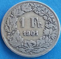 Silberner 1.- Jahrgang 1901, Rar