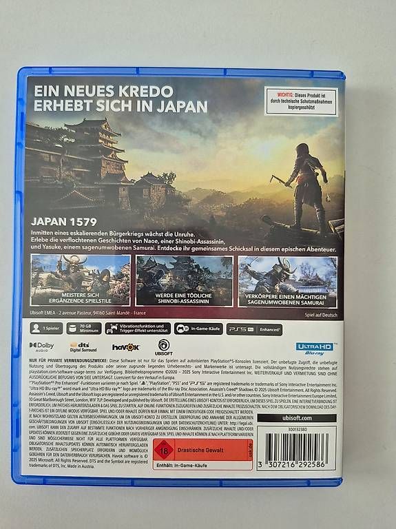 Jeux: Assassin's Creed Shadows PS5 – D'occasion à Horw par Mschaefer 1