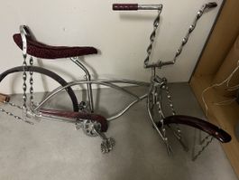 Lowrider Fahrrad Rahmen Chrom mit Zubehör gebraucht