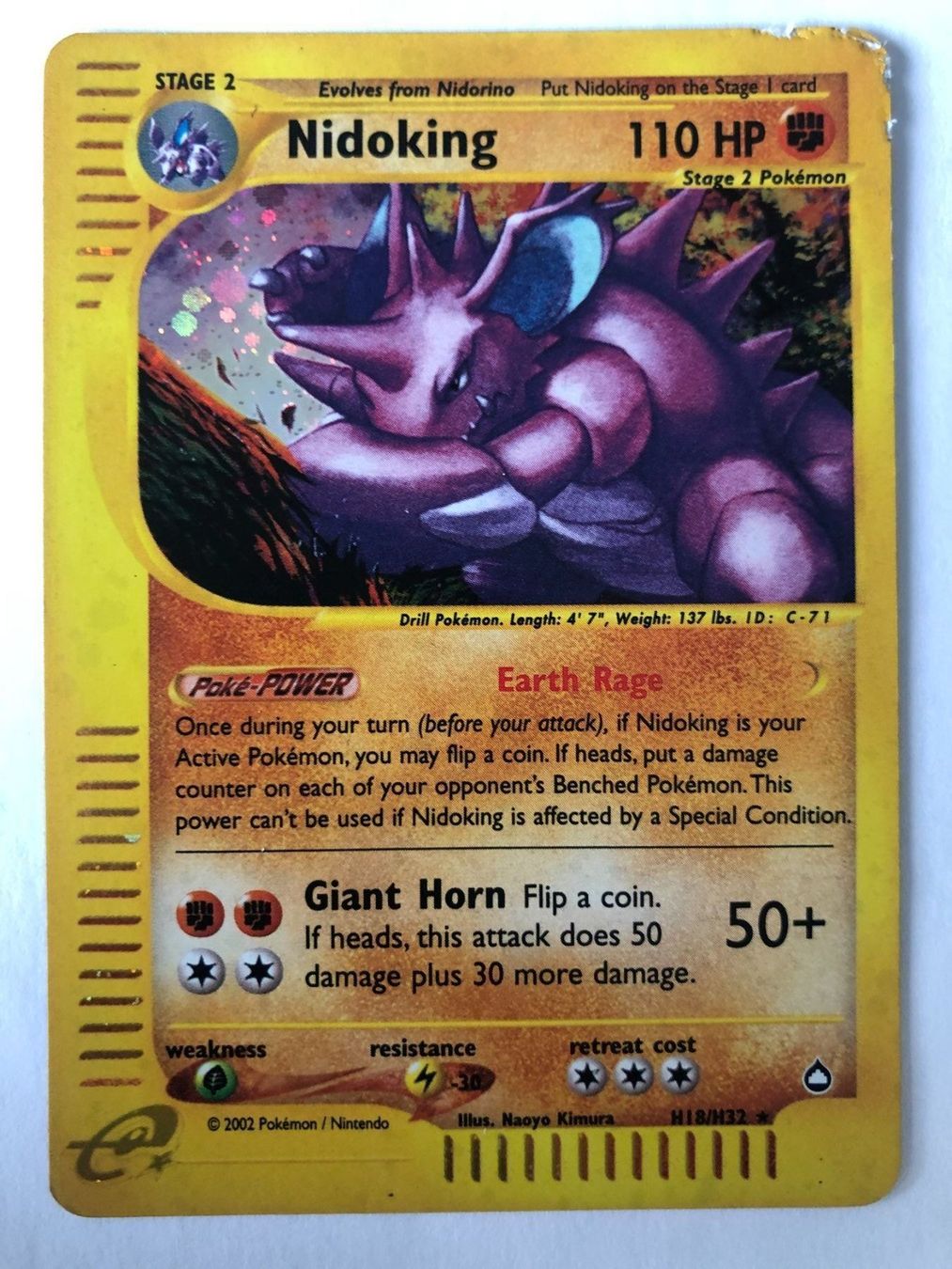 Pokémon Carte collezionabili: Nidoking Holo - Aquapolis - Pokemon – Usato da Nussbaumen AG venduto da Bika-Shop