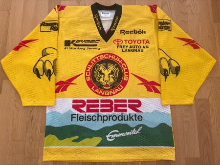 ORIGINAL SC LANGNAU TRIKOT 1995/96 SIGNIERT SCL TIGERS S