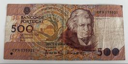 Portugal 500 Escudos 1997 Banknote Bank of Portugal