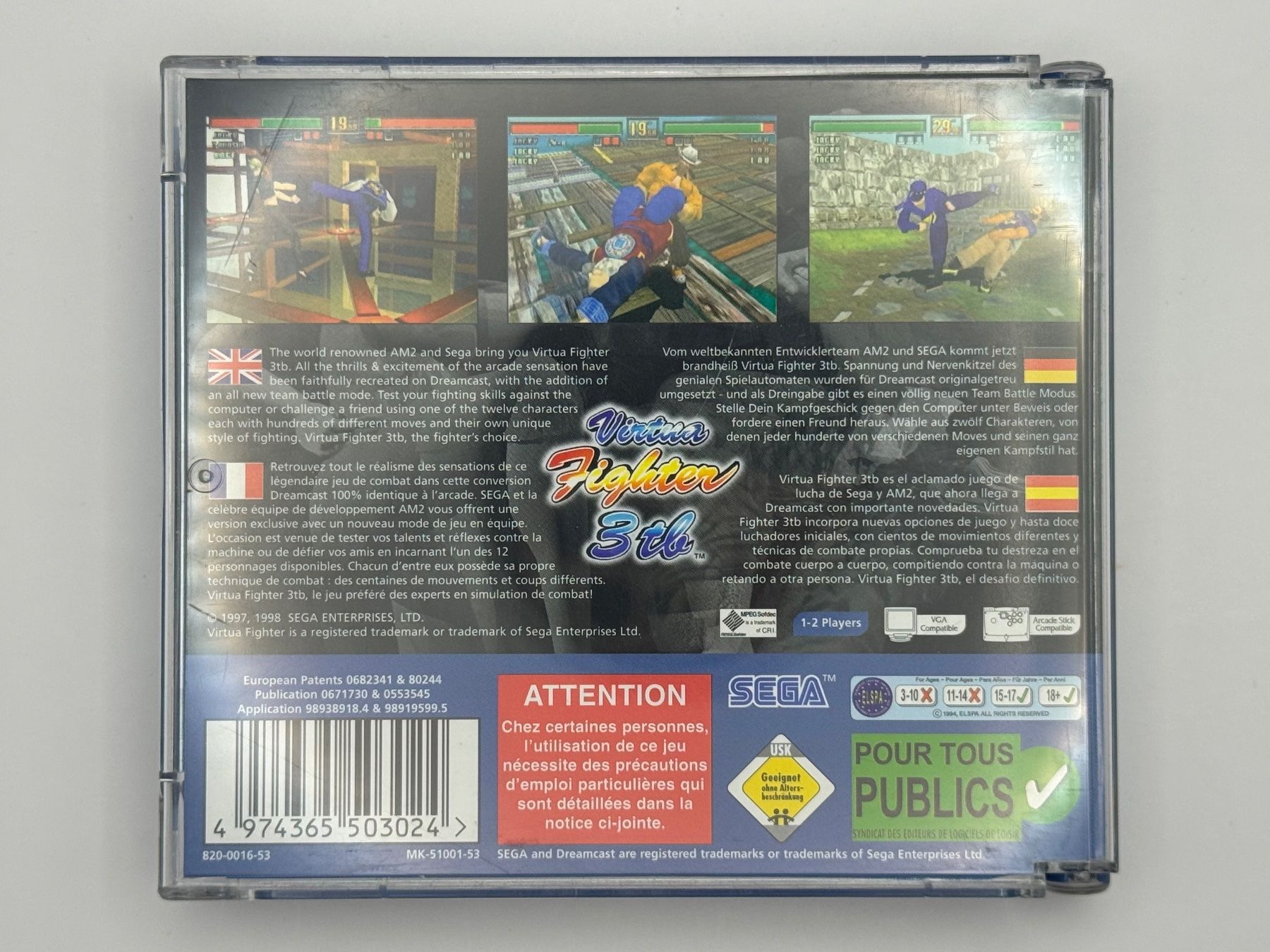Sega Giochi: Dreamcast Virtua Fighter 3tb – Usato da Bettlach venduto da awi_7jcb 1