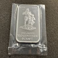 1 Unze Silber Barren 700 J Eidgenossenschaft Tell