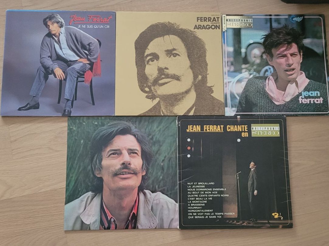 Vinyles: 5 LP  Jean Ferrat – D'occasion à Martigny par MZ-67