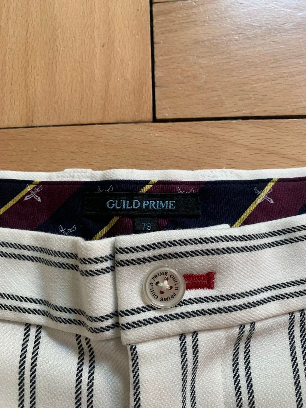 Hosen: GUILD PRIME - Shorts weiss gestreift S – Neu (gemäss Beschreibung) aus Zürich von Diazaio 1