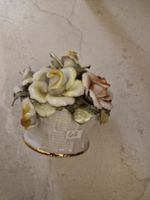 Dekorative Vintage Porzellan Blumenschale, Handarbeit!
