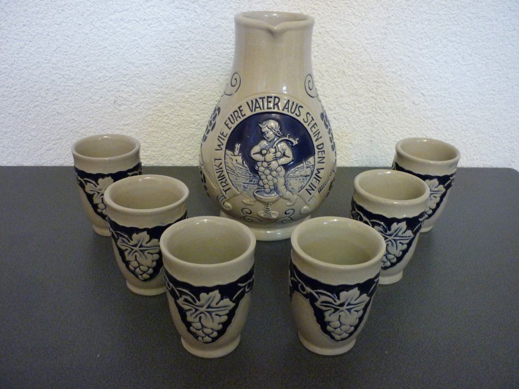 Caraffe: Wein Set Westerwälder Steinzeug – Nuovo (secondo la descrizione) da Zürich venduto da gallienus 2