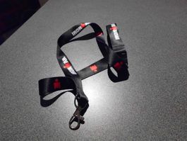 Schlüsselband Ironman, schwarz