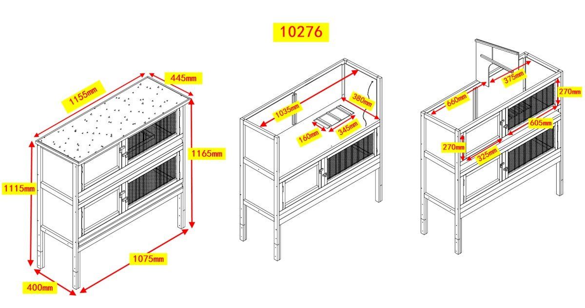 Cages, transport & sécurité: doppelstöckiger Kleintierstall – Neuf avec emballage d'origine à Bottighofen par zaap 5