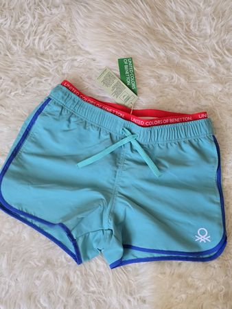 Benetton Badeshorts, Gr. 3XL, Türkis, Sommer-Look😎