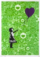 Death, Girl with Ballon, limitierter Kunstdruck
