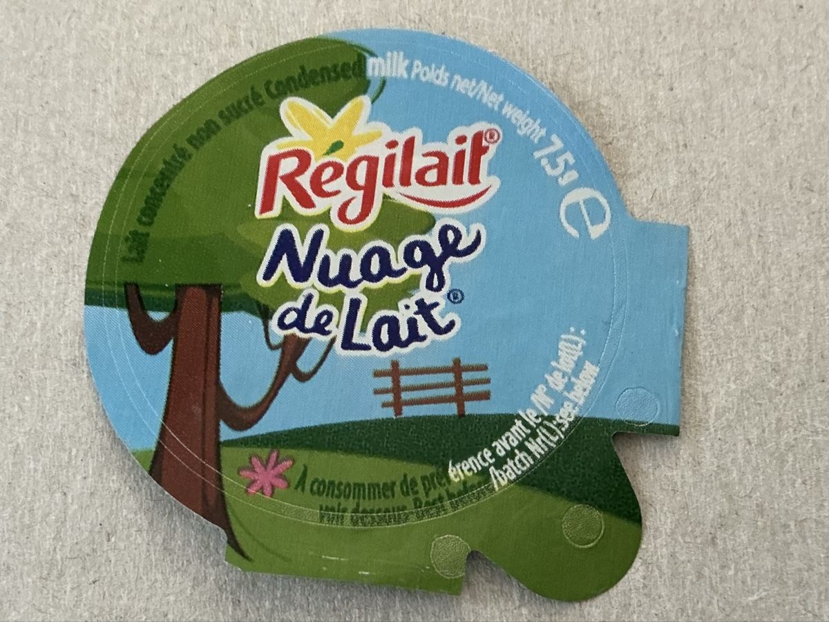 Kaffeerahmdeckel: F-13 B - Régilait Nuage de Lait, Riegel – Gebraucht aus Allschwil von gewuerznelke