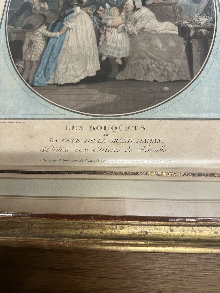 Incisioni: Quadryptique 18 Eme siècle gravure – Usato da Bellevue venduto da bordeaux075cl 4
